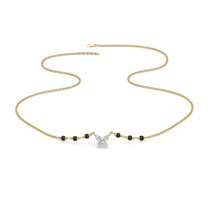 Grace in Flight - Lab Diamond Mangalsutra Necklace