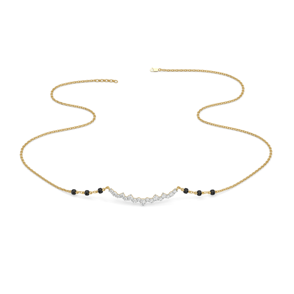 Majestic Line - Lab Grown Diamond Mangalsutra Necklace for Women - Lukson 