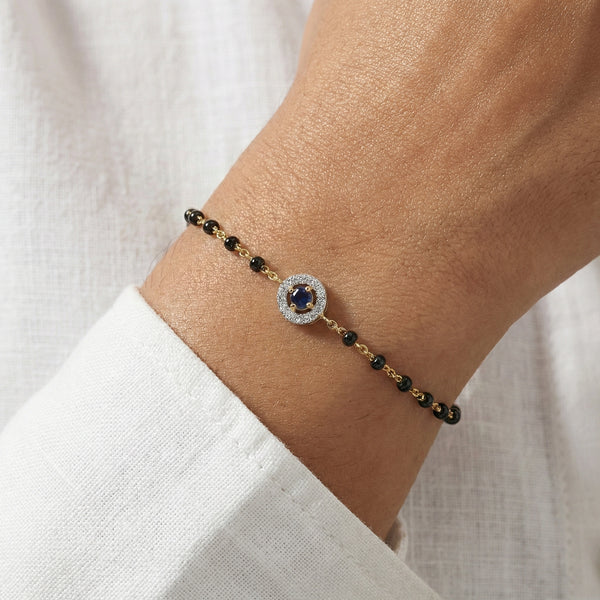 Protective Aura - Lab Diamond Mangalsutra Bracelet
