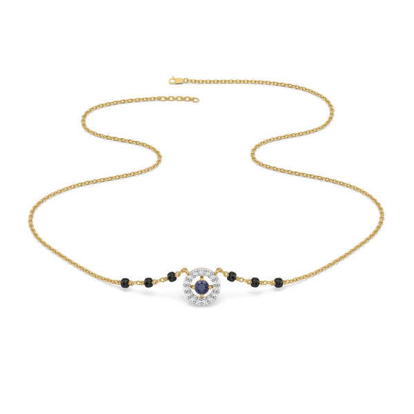 Protective Aura - Lab Grown Diamond Mangalsutra Necklace for Women - Lukson 