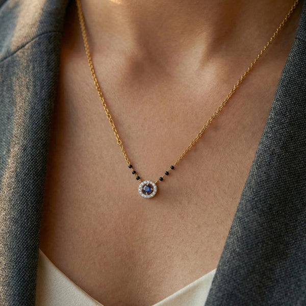 Lukson Protective Aura - Lab Grown Diamond Mangalsutra Necklace