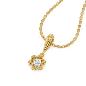 Tiny Blossom - Lab Diamond Pendant