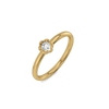 Tiny Blossom - Lab Diamond Solitaire Ring