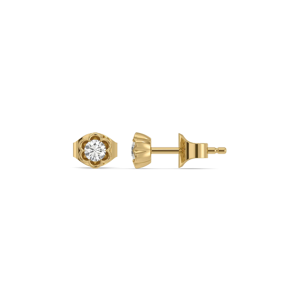 Tiny Blossom - Lab Diamond Stud Earrings
