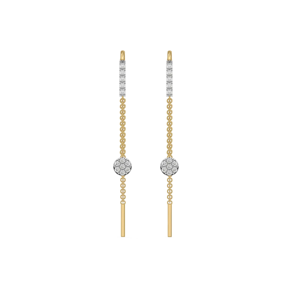 Floating - Lab Diamond Sui Dhaga Earrings