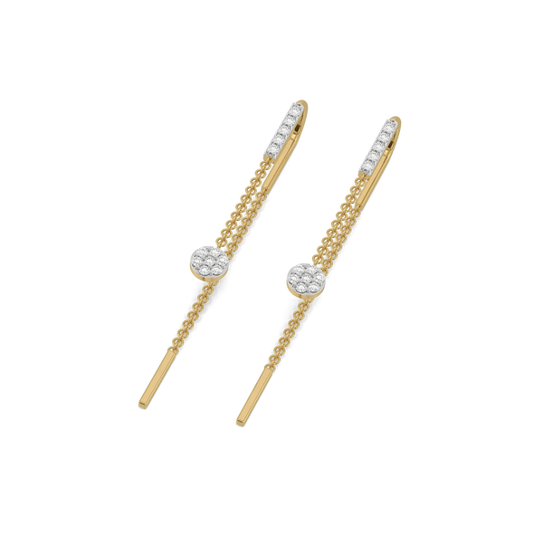 Floating - Lab Diamond Sui Dhaga Earrings