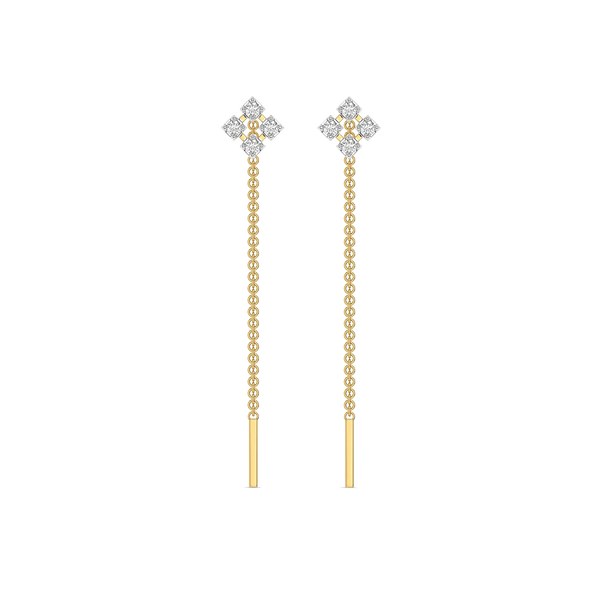 Skyline Drops - Lab Diamond Sui Dhaga Earrings