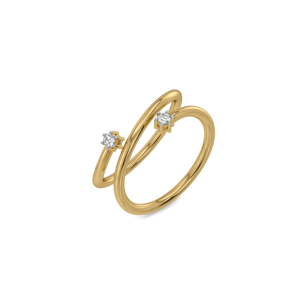 Twirl of Light - Lab Diamond Ring