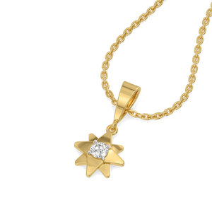 Wishing Star - Lab Diamond Pendant