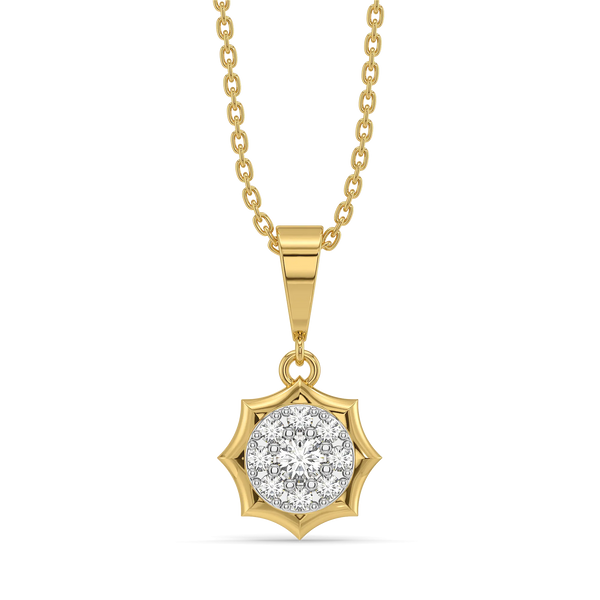 Golden Dawn - Lab Diamond Pendant