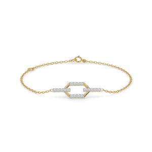 Golden Connection - Lab Diamond Bracelet