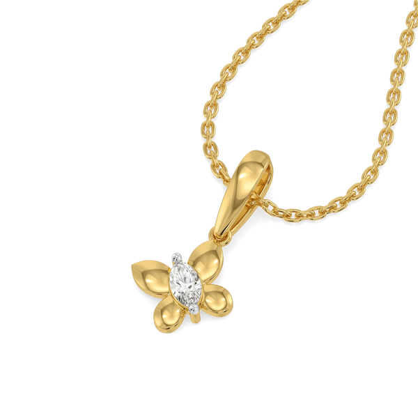 Flutter Marquise - Lab Diamond Pendant