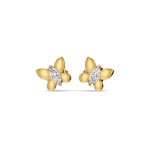 Flutter Marquise - Lab Diamond Stud Earrings
