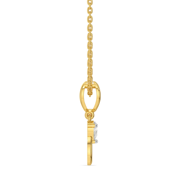 Pear Loop - Lab Diamond Pendant