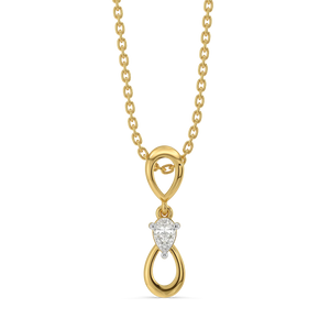 Pear Loop - Lab Diamond Pendant