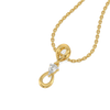 Pear Loop - Lab Diamond Pendant
