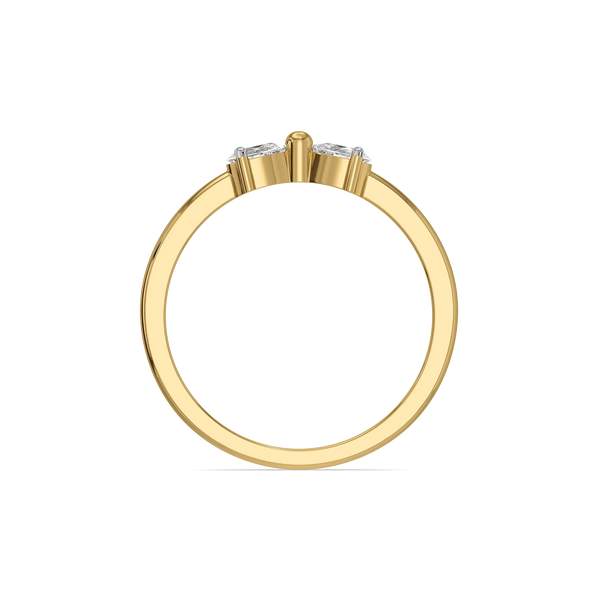 Pear Loop - Lab Diamond Ring