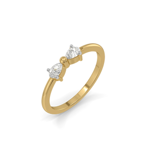 Pear Loop - Lab Diamond Ring