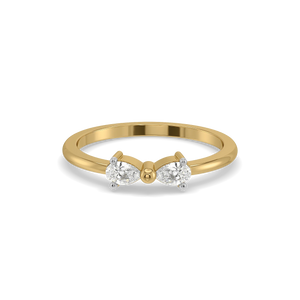 Pear Loop - Lab Diamond Ring