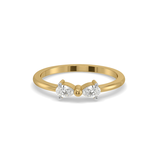 Pear Loop - Lab Diamond Ring