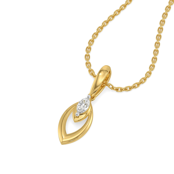 Luna Marquise - Lab Diamond Pendant