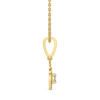 Oval Lock - Lab Diamond Pendant