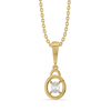 Oval Lock - Lab Diamond Pendant