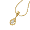 Oval Lock - Lab Diamond Pendant