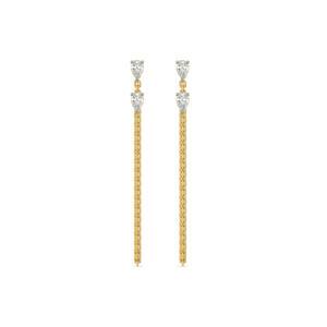 The Love Lock - Lab Diamond Drop Earrings