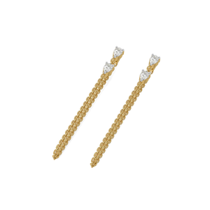 The Love Lock - Lab Diamond Drop Earrings