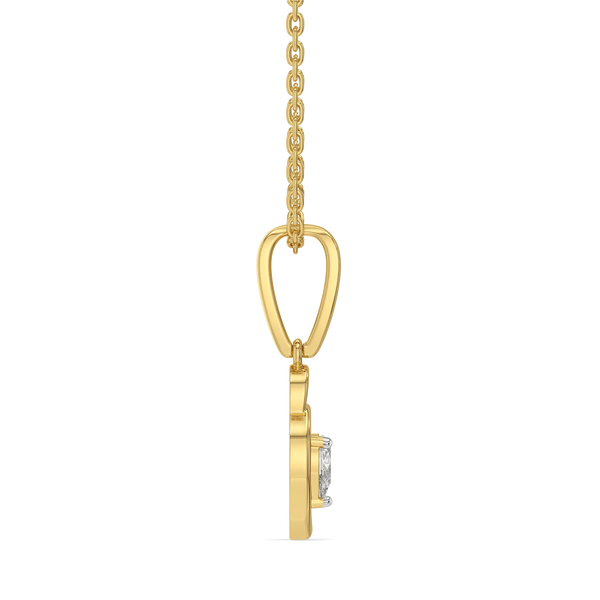 The Love Lock - Lab Diamond Pendant