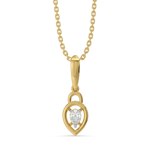 The Love Lock - Lab Diamond Pendant
