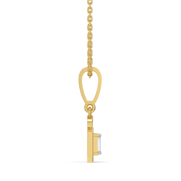 Crown Cut - Lab Diamond Pendant