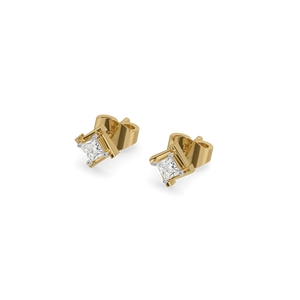 Crown Cut - Lab Diamond Stud Earrings