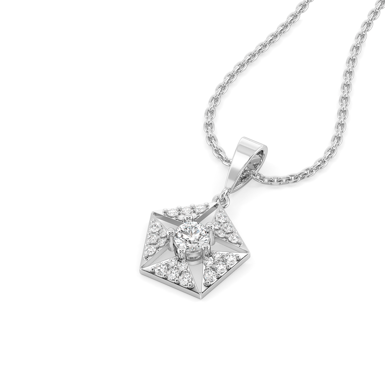 Echo of Light - Lab Diamond Pendant