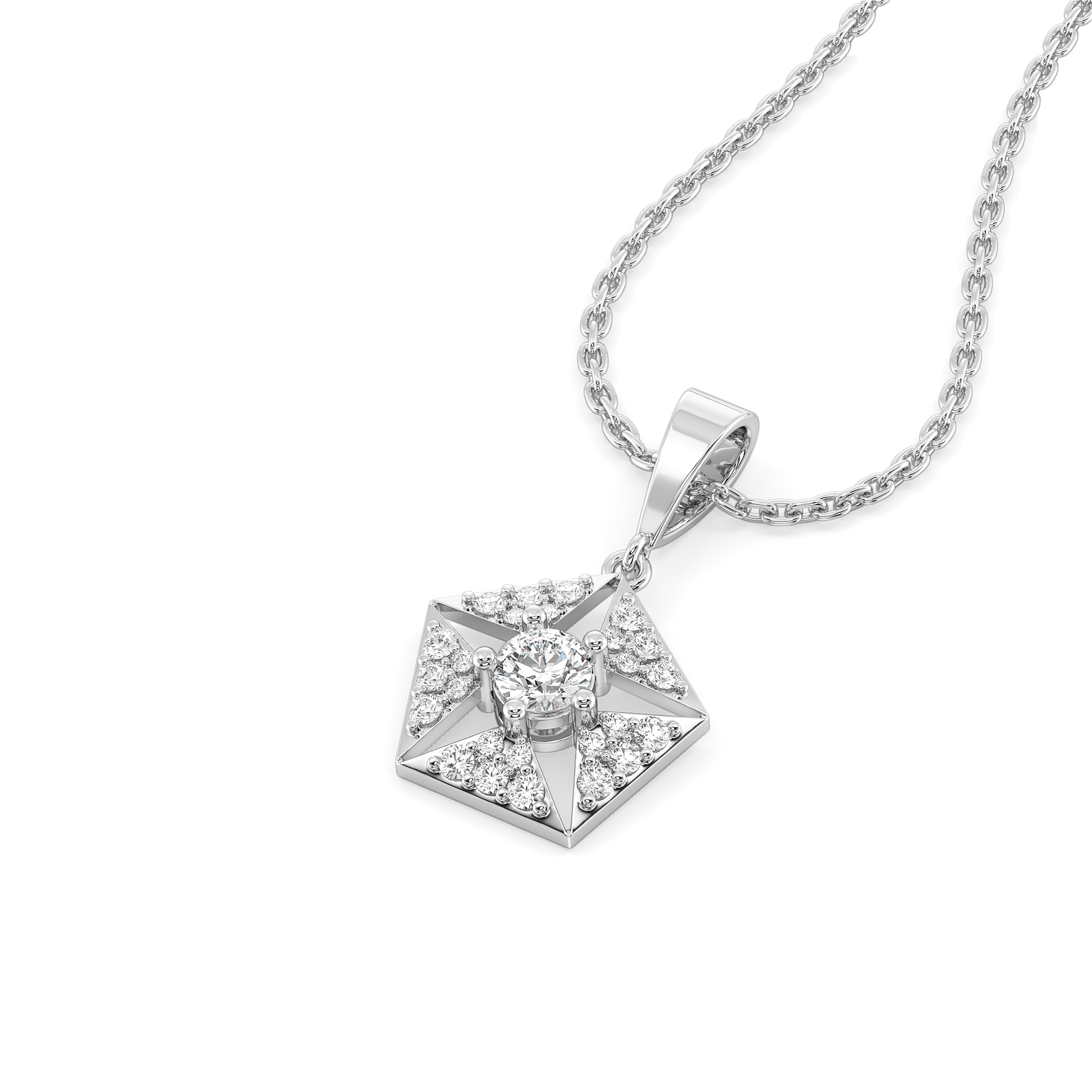 Echo of Light - Lab Diamond Pendant