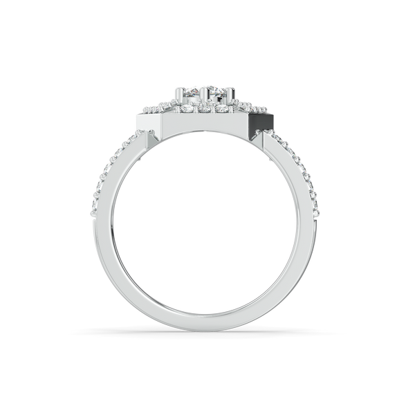 Echo of Light 925 Sterling Silver Lab Grown Diamond Ring - Lukson 