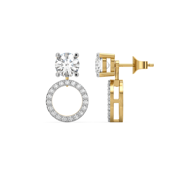Halo Switch 18k Gold Lab Grown Diamond Multi Earrings Online Lukson 