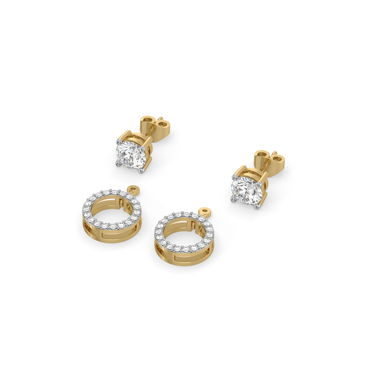 Halo Switch – Lab Diamond Multi-Wearable Stud