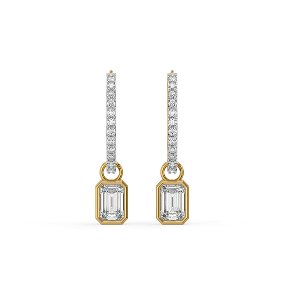 Buy Drop Go 18k Gold Lab Grown Diamond Modular Earrings - Lukson