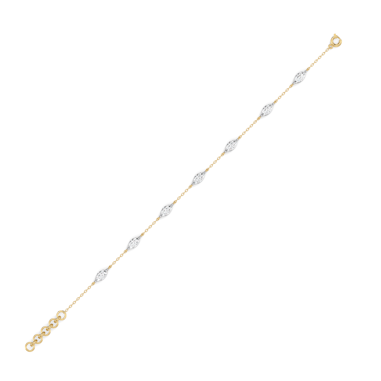 Marquise Station - Lab Diamond Bracelet