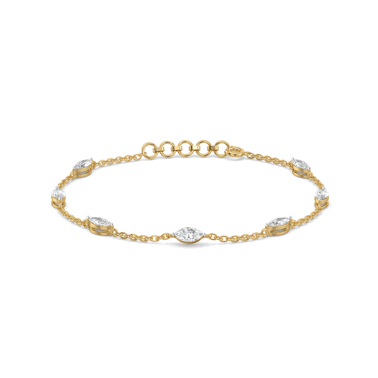 Marquise Station - Lab Diamond Bracelet