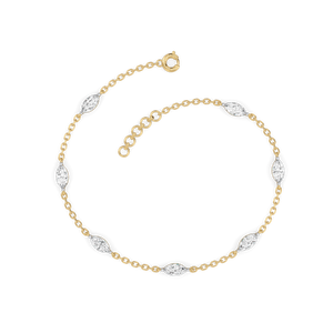 Marquise Station - Lab Diamond Bracelet