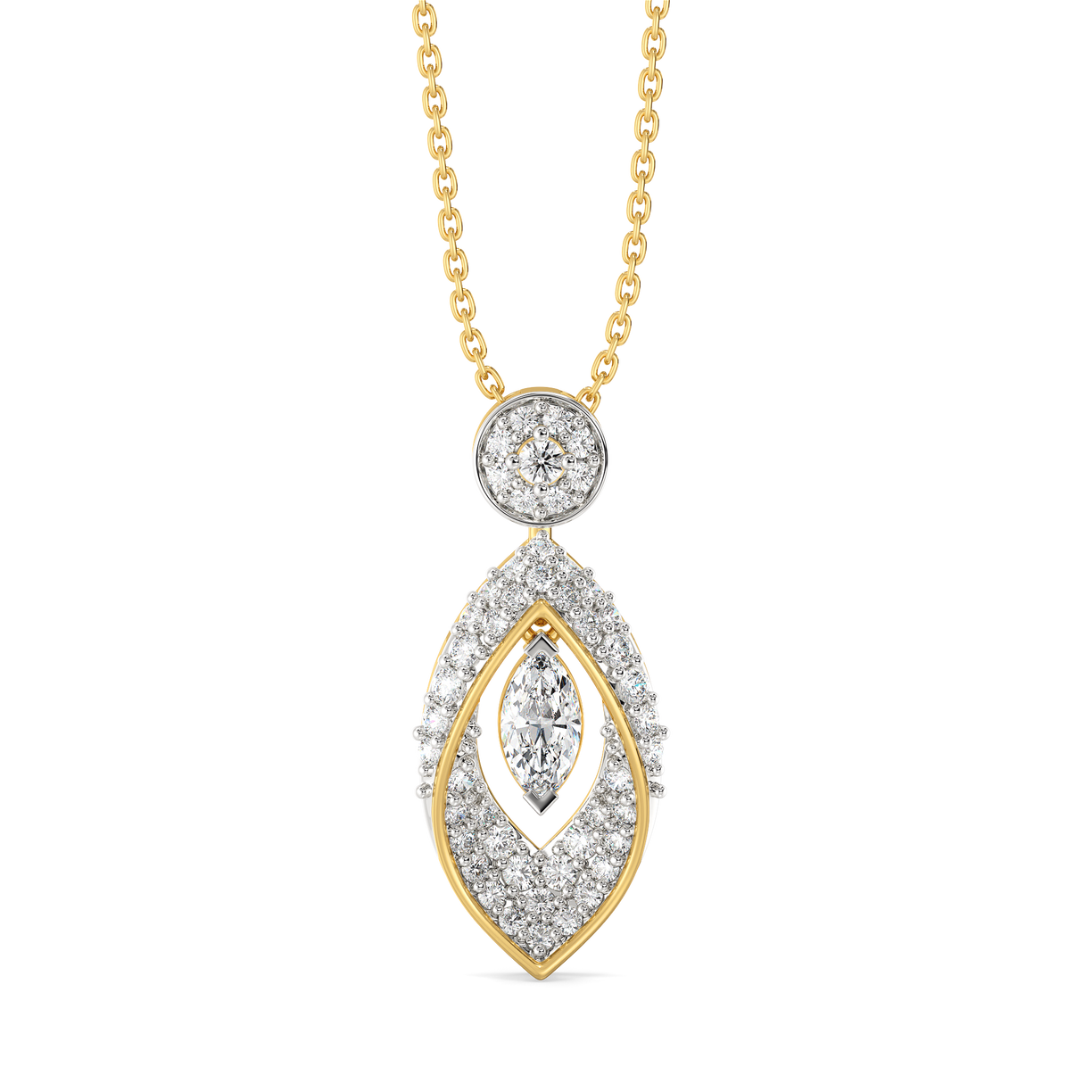 Marquise Mirage - Lab Diamond Pendant