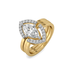 Marquise Mirage – Lab Diamond Modular Ring