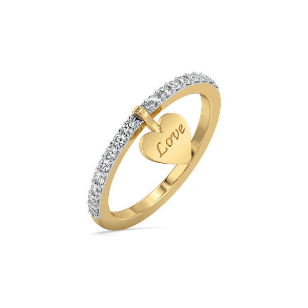 Lukson Flip of Love Lab Grown Diamond Modular Ring