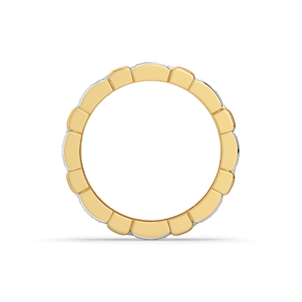 Lukson Lustre Link Lab Grown Diamond Band Ring in India