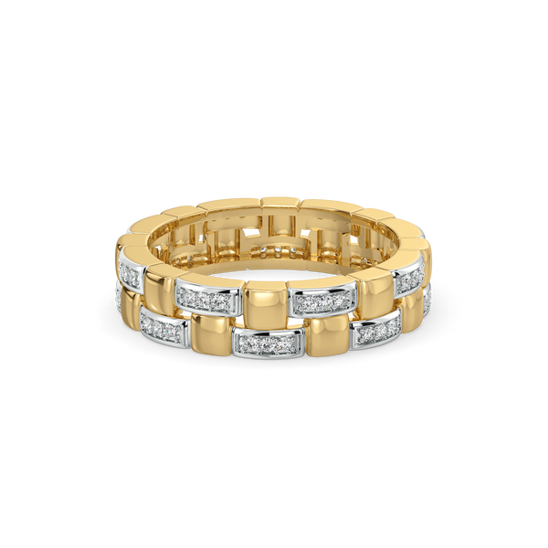 Lukson Lustre Link Lab Grown Diamond Band Ring Online