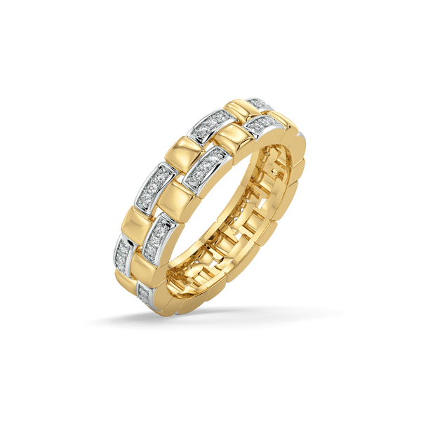 Lukson Lustre Link Lab Grown Diamond Band Ring