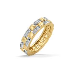 Lustre Link - Lab Diamond Band Ring